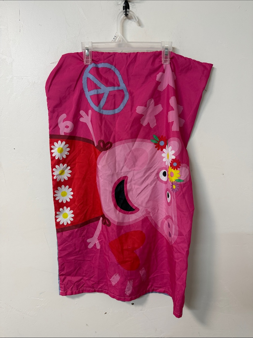 Peppa Pig Pink Floral Peace Pillowcase